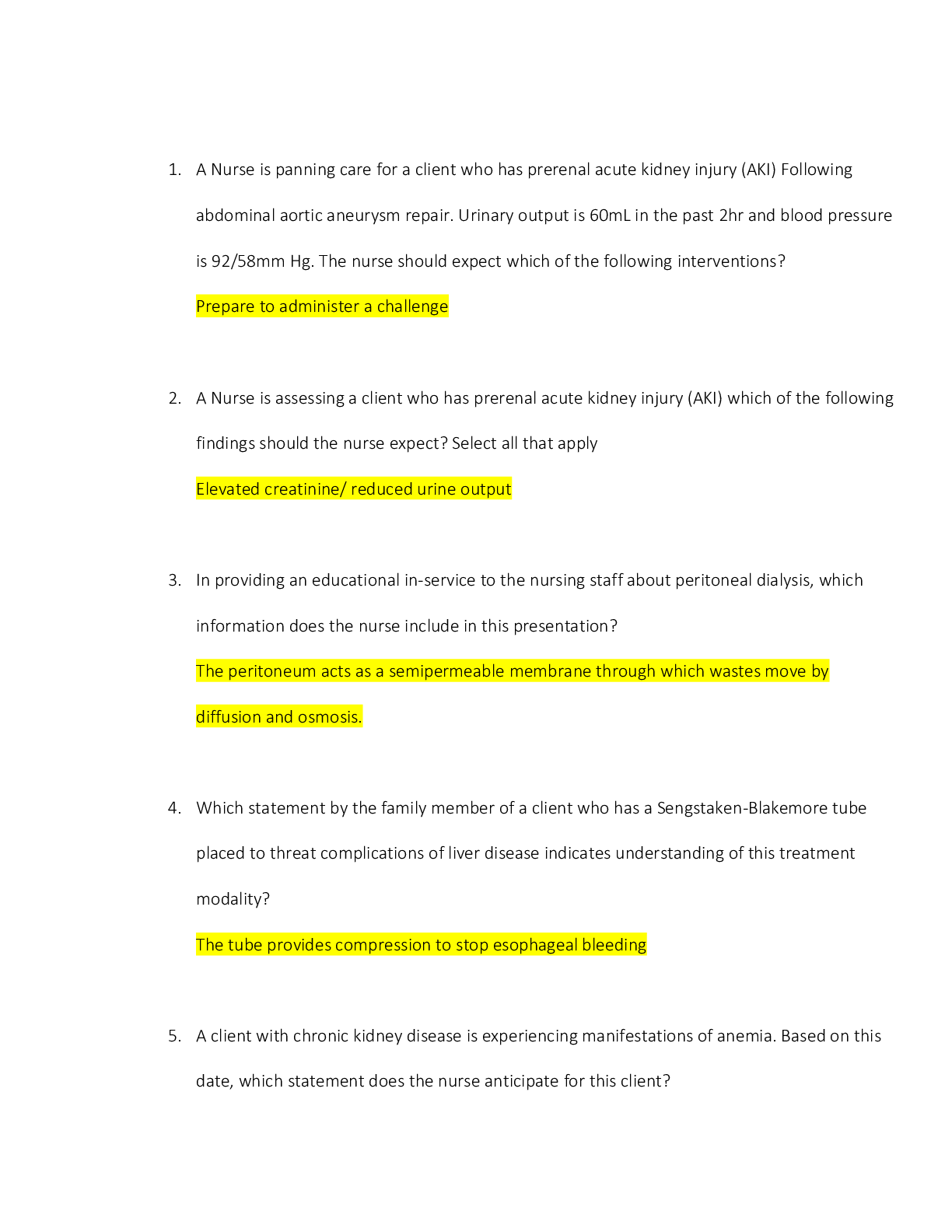 Preview of ATI NUR 2310 FINAL TEST QUESTIONS, Revision Study Guides, Correctly Answered Questions, Te